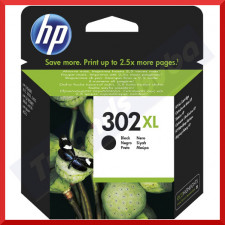 HP 302XL BLACK ORIGINAL High Capacity Ink Cartridge F6U68AE#301 (480 Pages)