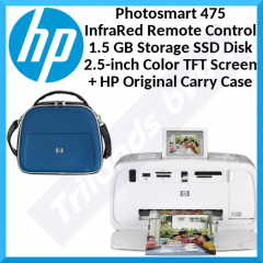 HP Photosmart 475 Color Photo Inkjet Printer Photosmart Metro Carrying Case - Q7011B  + HP CC698A 