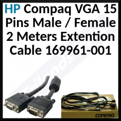 HP Compaq VGA 15 Pins Male / Female 2 Meters Extention Cable 169961-001