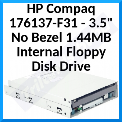 HP Compaq 176137-F31 - 3.5" No Bezel 1.44MB Internal Floppy Disk Drive - Refurbished