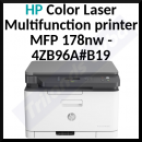 HP Color Laser Multifunction printer MFP 178nw - 4ZB96A#B19