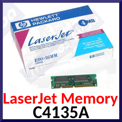 HP 4 MB Genuine LaserJet Memory Module C4135A - EDO 100-pins DRAM DIMM