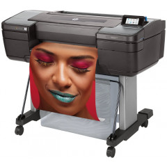 HP DesignJet Z9+ PostScript - 24" large-format printer - colour - ink-jet - Roll (61 cm) - 2400 x 1200 dpi - up to 1.5 min/page (mono) / up to 1.5 min/page (colour) - capacity: 1 roll - Gigabit LAN, USB host - cutter
