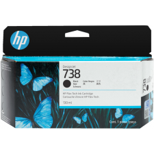 HP 738 BLACK 130-ml Original DesignJet BLACK Ink Cartridge 498N4A