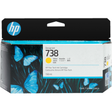 HP 738 (498N7A) 130-ml Original DesignJet YELLOW Ink Cartridge