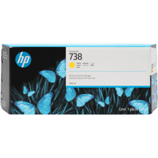 HP 738 YELLOW 300-ml Original DesignJet Ink Cartridge 676M8A