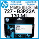 HP 727 (B3P22A) MATTE BLACK High Yield Original DesignJet Ink Cartridge (130 Ml)