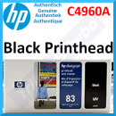 HP 83 Black UV Original Printhead + Printhead Cleaner C4960A - Original Sealed Product - Old Retail Box