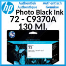 HP 72 PHOTO BLACK ORIGINAL DesignJet High Capacity Ink Cartridge C9370A (130 Ml)