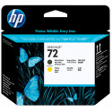 HP 72 Matte Black + Yellow DesignJet Printhead (C9384A) for HP DesignJet T610, T620, T770, T790 eprinter, T795 eprinter, T1100, T1100ps, T1100 mfp, T1120-mfp, T1120ps, T1200, T1200ps, T1200 mfp, T1300 eprinter, T2300 eprinter