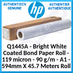 HP - Coated - bright white - Roll A1 (59.4 cm x 45.7 m) - 90 g/m - bond paper - for DesignJet 45XX, T1100, T1120, T1200, T2300, T2500, T3500, T7200, Z5200, Z6600, Z6800