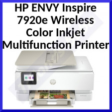 HP Envy Inspire 7920e All-in-One - Multifunction printer - colour - ink-jet - 216 x 297 mm (original) - A4/Legal (media) - up to 13 ppm (copying) - up to 15 ppm (printing) - 125 sheets - USB 2.0, Wi-Fi(ac), Bluetooth - with HP 1 Year Extra warranty throug
