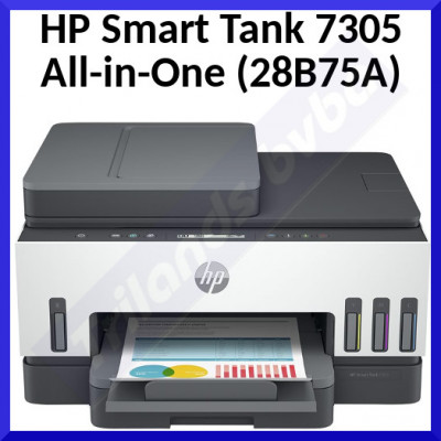 HP Smart Tank 7305 All-in-One - colour ink-jet Multifunction printer - 28B75A#BHC - refillable - A4 (210 x 297 mm) (original) - A4/Legal (media) - up to 13 ppm (copying) - up to 15 ppm (printing) - 250 sheets - USB 2.0, Wi-Fi(n), Bluetooth