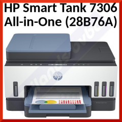 HP Smart Tank 7306 All-in-One - colour ink-jet Multifunction printer - 28B76A#BHC - refillable - A4 (210 x 297 mm) (original) - A4/Legal (media) - up to 13 ppm (copying) - up to 15 ppm (printing) - 250 sheets - USB 2.0, Wi-Fi(n), Bluetooth