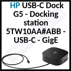 HP USB Type C Docking Station for Netbook 5TW10AA#ABB - 100 W - 6 x USB Ports - 4 x USB 3.0 - USB Type-C - Network (RJ-45) - HDMI - DisplayPort - Wired