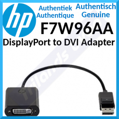 HP DisplayPort to DVI Adapter - DisplayPort adapter - DisplayPort (M) to DVI-D (F) - black - for EliteBook 745 G4, 755 G4, 840 G4