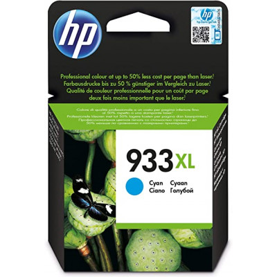 HP 933XL CYAN ORIGINAL OfficeJet High Capacity Ink Cartridge CN054AE#BGX (825 Pages)