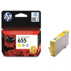 HP 655 Yellow Original Advantage Ink Cartridge CZ112AE (600 Pages) for HP Deskjet Advantage 3525, 4615, 4625, 5525