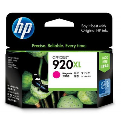 HP 920XL Original High Yield MAGENTA Ink Cartridge CD973AE (700 Pages) for HP Officejet 6000, 6500, 7000, 7500 Series