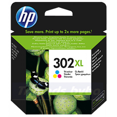 HP 302XL COLOR ORIGINAL High Capacity Ink Cartridge F6U67AE#ABE (330 Pages)