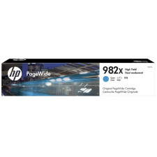 HP 982X (T0B27A) Original High Yield PageWide Cyan Ink Cartridge (116 Ml.) for HP PageWide Enterprise Color 765, MFP 780, HP PageWide Enterprise Color Flow MFP 785
