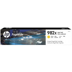 HP 982X (T0B29A) Original High Yield PageWide Yellow Ink Cartridge (114 Ml.) for HP PageWide Enterprise Color 765, MFP 780, HP PageWide Enterprise Color Flow MFP 785