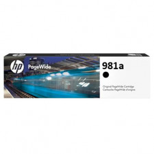 HP 981A (J3M71A) Black Original Ink Cartridge (6000 Pages) for HP PageWide Enterprise Color 556dn, 556xh, MFP 586dn, MFP 586f, Flow MFP 586z, Managed Color E55650dn, MFP E58650dn, Managed Color Flow MFP E58650z