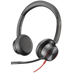 HP Poly Blackwire 8225 Stereo Microsoft Teams Certified USB-C Headset +USB-C/A Adapter