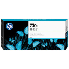 HP 730F GREY Original DesignJet Ink Cartridge 1XB29A (300 Ml.)