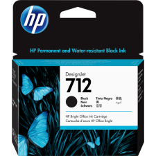 HP 712 BLACK ORIGINAL DesignJet High Capacity Ink Cartridge 3ED71A (80 ml)