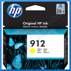 HP 912 Original Yellow Ink Cartridge 3YL79AE (2.93 Ml.)