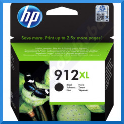 HP 912XL Black High Capacity Original Ink Cartridge 3YL84AE (825 Pages)