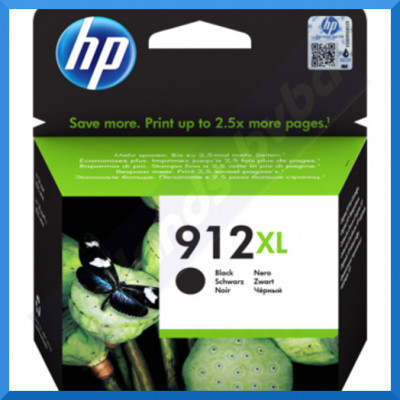 HP 912XL (3YL84AE) BLACK High Yield Original Ink Cartridge (825 Pages)