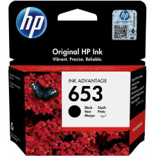 HP 653 Black Original Ink Advantage Cartridge 3YM75AE#BHL (6 Ml.)