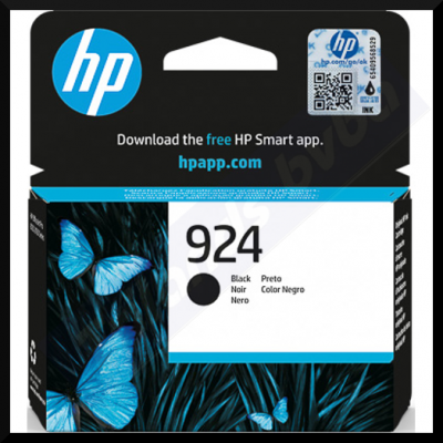 HP 924 BLACK ORIGINAL Officejet Ink Cartridge 4K0U6NE#SE1 - 500 Pages