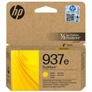 HP 937e EvoMore Yellow Original Ink Cartridge 4S6W8NE#CE1 (1.650 Pages)