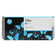 HP 738M CYAN Original DesignJet Ink Cartridge 676M9A (300Ml.)