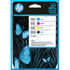 HP 950 / 951 (4-Ink CMYK Pack) Original 950 Black / 951 Cyan / Magenta / Yellow OfficeJet Ink Cartridges 6ZC65AE#301