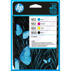 HP 950/951 - 4-pack - black, yellow, cyan, magenta - original - ink cartridges - 6ZC65AE#301