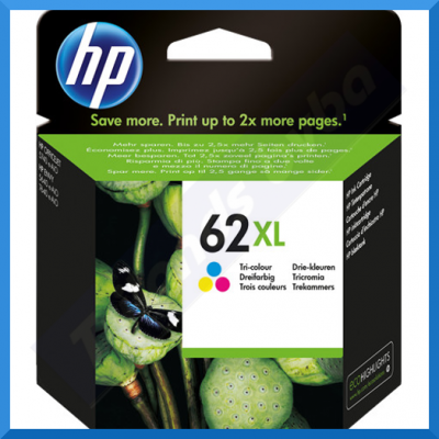 HP 62XL COLOR Original High Capacity Ink Cartridge (415 Pages) - C2P07AE#ABE