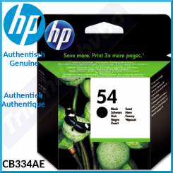 HP CB334AE - 54 Black Original Ink Cartridge (20 Ml) - Original Sealed Product - No Retail Box