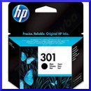 HP 301 BLACK Original Ink Cartridge CH561EE (190 Pages)