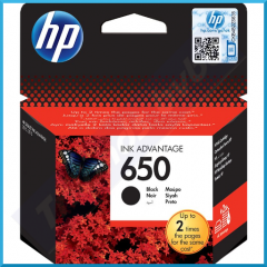 HP 650 Black Original Ink Cartridge CZ101AE (360 Pages) for HP DeskJet Advantage 1515, 1518, 2515, 2516, 2520, 2545, 3515, 4515e