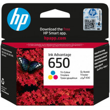 HP 650 COLOR (Cyan,Magenta,Yellow) Original Ink Cartridge CZ102AE (200 Pages)