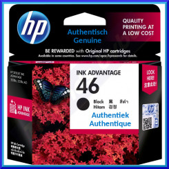 HP 46 Black ORIGINAL DeskJet Ink Cartridge CZ637AE (26 ml)