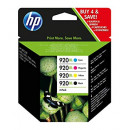 HP 920XL (4-Pack) High Yield Black / Cyan / Magenta / Yellow Officejet Original Ink Cartridges C2N92AE for HP Officejet 6000, 6500, 7000, 7500 Series