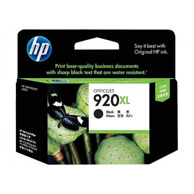 HP 920XL Original High Yield Black Ink Cartridge CD975AE (1200 Pages) for HP Officejet 6000, 6500, 6500A, 7000, 7500A Series