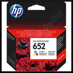 HP 652 Tri-Color Original Ink Cartridge F6V24AE (200 Pages)