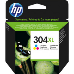 HP 304XL COLOR ORIGINAL High Capacity Ink Catridge N9K07AE (300 Pages) - Packet Warranty Dated  Jul-2022
