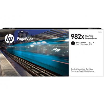 HP 982X (T0B30A) Original High Yield PageWide Black Ink Cartridge (194 Ml.) for HP PageWide Enterprise Color 765, MFP 780, HP PageWide Enterprise Color Flow MFP 785